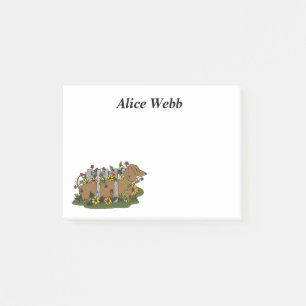 Dachshund Personalized Sticky Notes