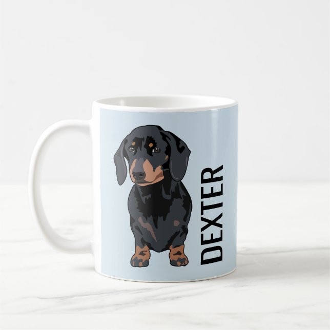 Dachshund Pet Dog | Cute Sausage Dog Coffee Mug (Left)