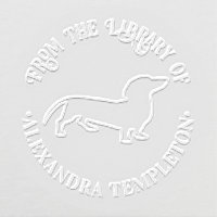 Dachshund Pet Dog Line Art Library Book Name