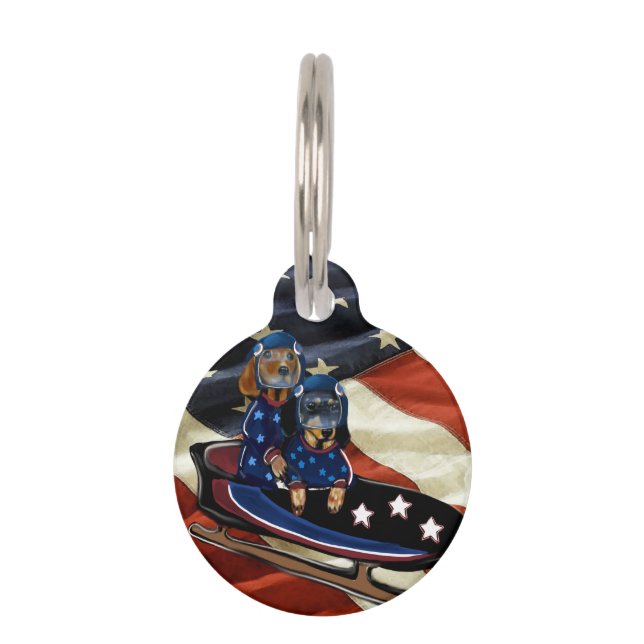 DACHSHUND  PET ID TAG (Front)