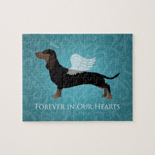 Dachshund _ Pet Loss Memorial Design Jigsaw Puzzle