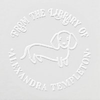 Dachshund Pet Puppy Dog “From the Library of” Book