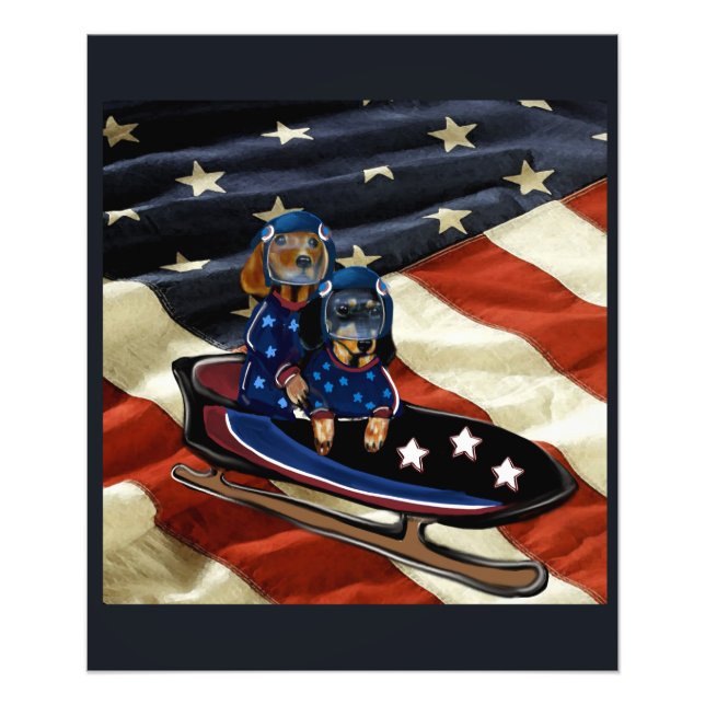 DACHSHUND  PHOTO PRINT (Front)