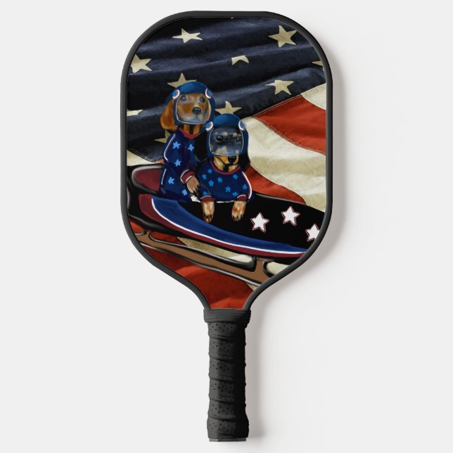 DACHSHUND  PICKLEBALL PADDLE (Front)