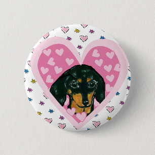 Dachshund Pinback Button