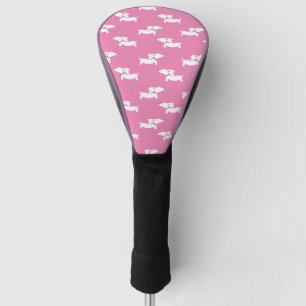 Dachshund Pink Golf Head Cover for Her 