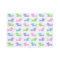 Dachshund Pink Purple Blue Green Pastels Blanket 