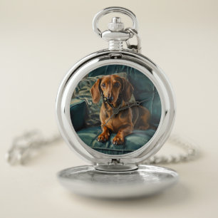 Dachshund Pocket Watch