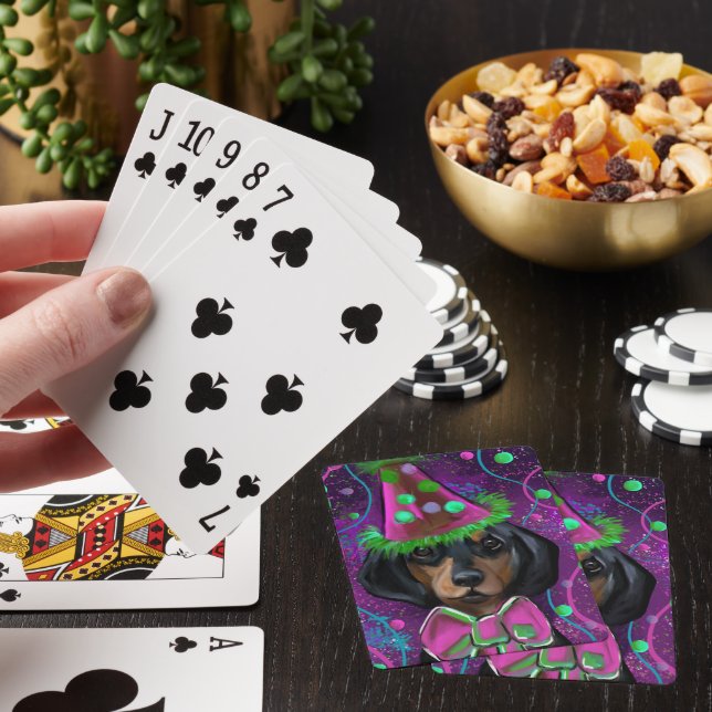 Dachshund Poker Cards (In Situ)