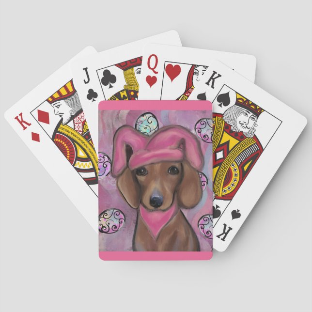 Dachshund            poker cards (Back)