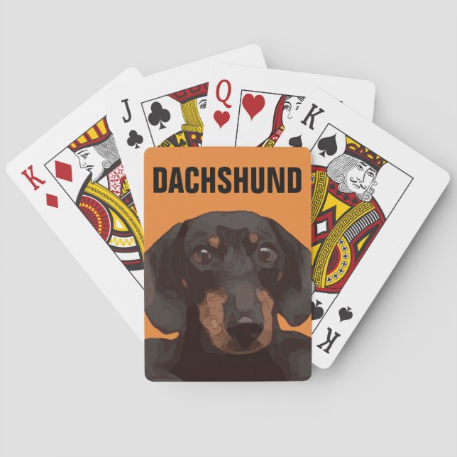 DACHSHUND POKER CARDS (Back)