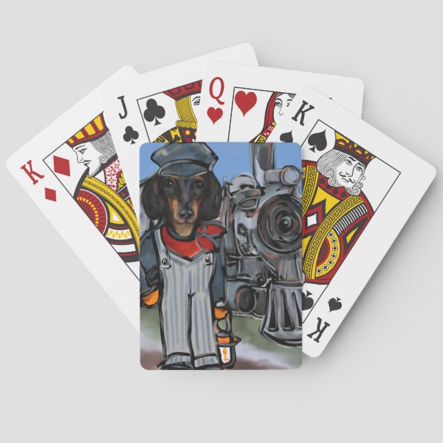 DACHSHUND     POKER CARDS (Back)