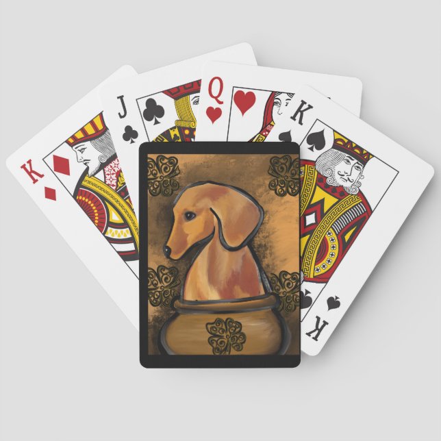 DACHSHUND          POKER CARDS (Back)