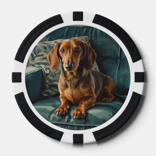Dachshund Poker Chips (Front)