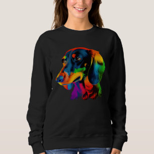 Dachshund Pop Colorful  Dachshund Sweatshirt