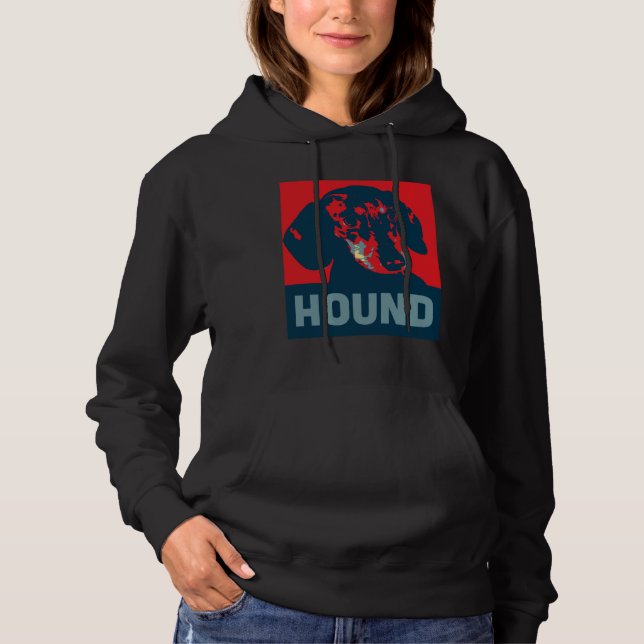Dachshund Pop Hound Hoodie (Front)