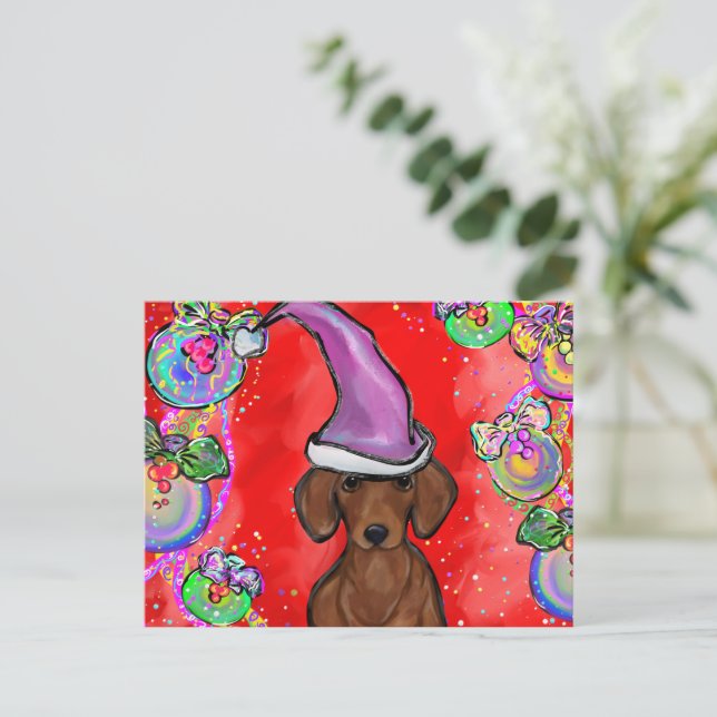 DACHSHUND   POSTCARD (Standing Front)