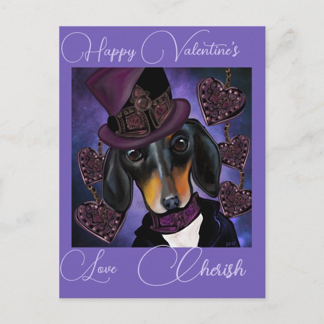 DACHSHUND  POSTCARD (Front)