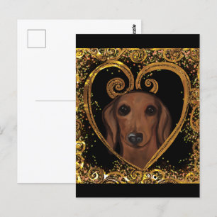 DACHSHUND POSTCARD
