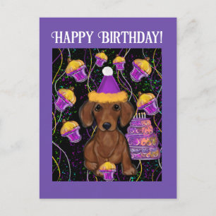 Dachshund          postcard