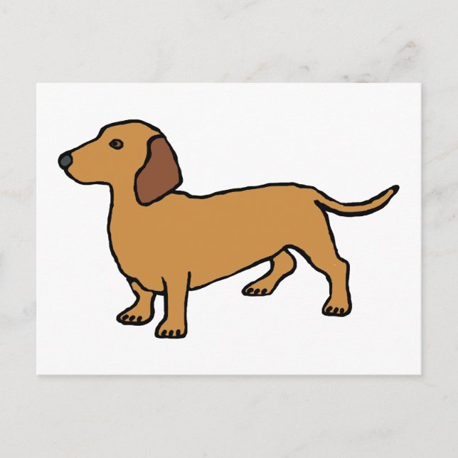 Dachshund Postcard (Front)