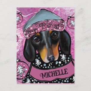 DACHSHUND POSTCARD