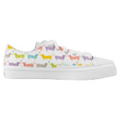 Dachshund print Low-Top sneakers (Left Shoe Inside)