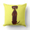 Dachshund Print Pillow