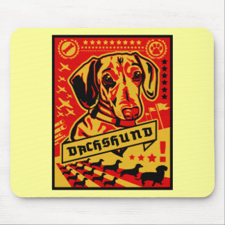 Dachshund Propaganda Mouse Pad