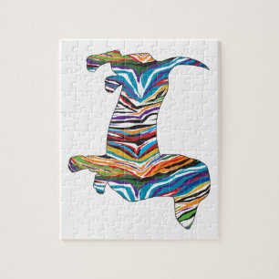 Dachshund - Psychedelic Zbra Doxie Jigsaw Puzzle
