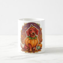 Dachshund Pumpkin Costume Halloween Mug