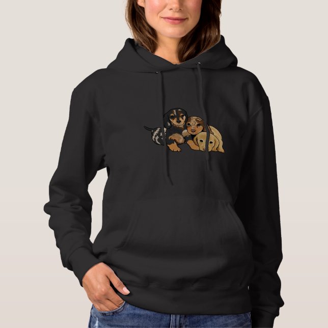Dachshund Puppies    Hoodie (Front)