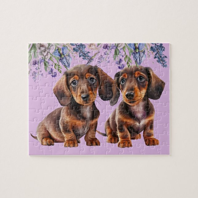Dachshund Puppies  Jigsaw Puzzle (Horizontal)