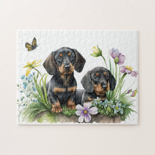 Dachshund Puppies Jigsaw Puzzle
