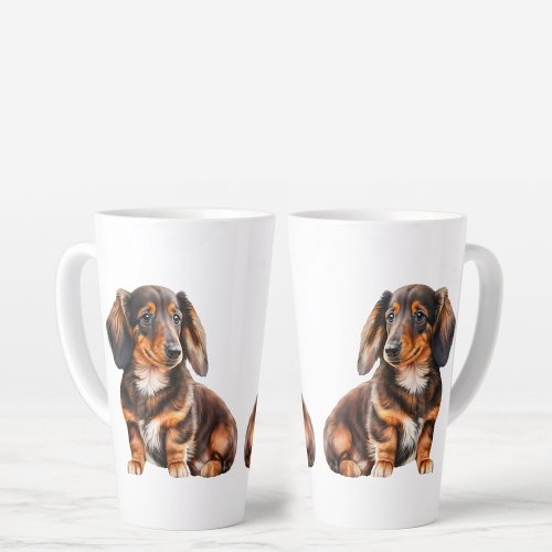 Dachshund Puppy Dog Doxy Weiner Dog Puppy Latte Mug