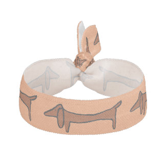 Dachshund, puppy dog, elastic hair tie
