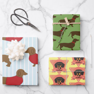 Dachshund Puppy Dog Lovers - Doxie Wrapping Paper Sheets