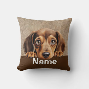 Dachshund Puppy Dog Pet Throw Pillow