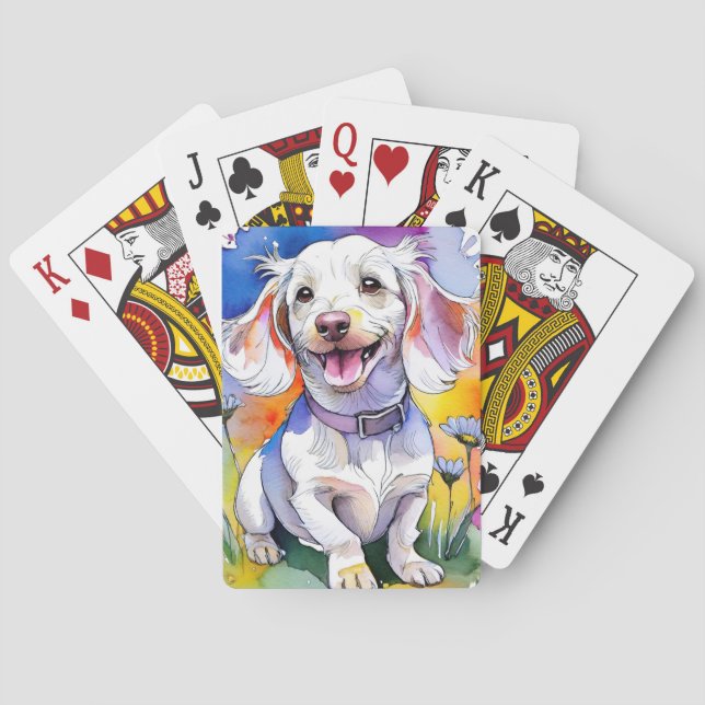 Dachshund Puppy Dog Playing Cards (Back)