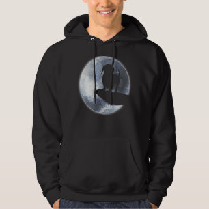 Dachshund Puppy Dog Silhouette And Moon Hoodie