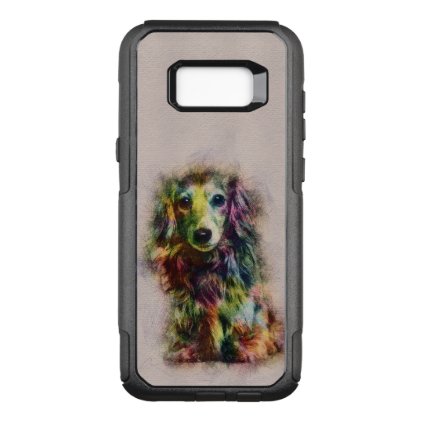 Dachshund Puppy Sketch Paint OtterBox Commuter Samsung Galaxy S8+ Case