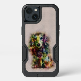 Dachshund Puppy Sketch Paint iPhone 13 Case