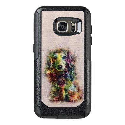 Dachshund Puppy Sketch Paint OtterBox Samsung Galaxy S7 Case