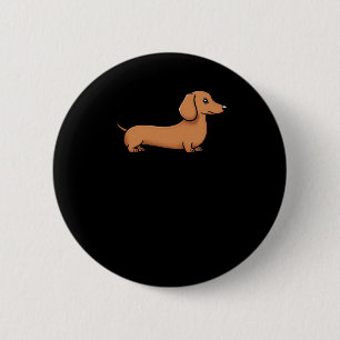 Dachshund Puppy Sticker  Button