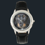 Dachshund Puppy Watch<br><div class="desc">Adorable dachshund puppy dog with a sweet face.</div>