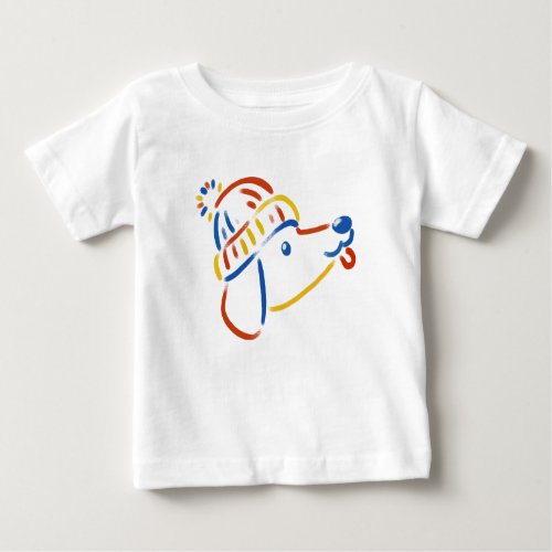 Dachshund Puppy with a Little Cap Baby T_Shirt