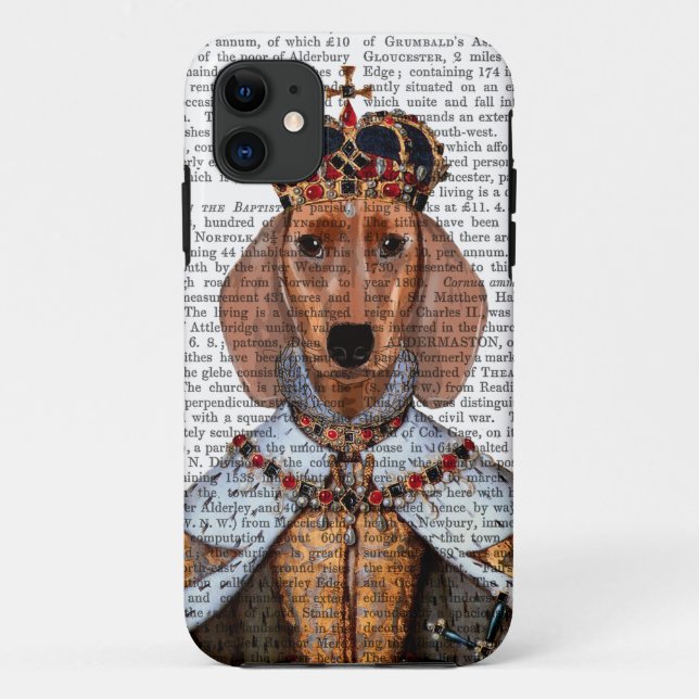 Dachshund Queen 2 Case-Mate iPhone Case (Back)
