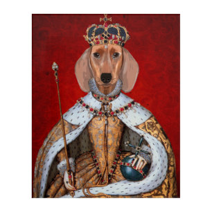 Dachshund Queen Acrylic Print