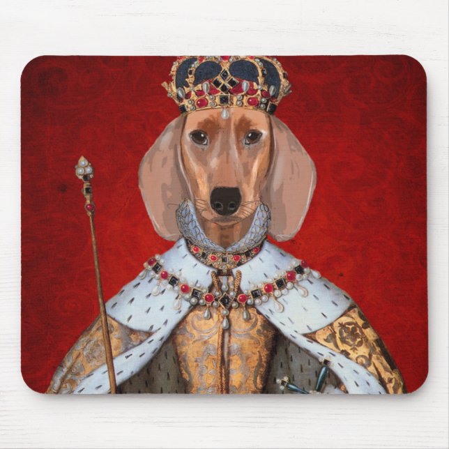 Dachshund Queen Mouse Pad (Front)