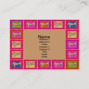 Dachshund Quilt Business Cards